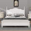 Structure de lit plateforme, lit plateforme de style rétro avec support en lattes de bois-1387452021-1387452023