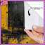Rideaux de douche jaune et noir abstrait-1040528362