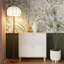Armoire décorative, armoire à chaussures, étagère à chaussures étroite, armoire à chaussures avec 2 tiroirs rabattables