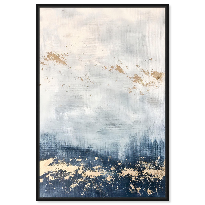 Art Remède, peintures sur toile, cosmos intérieur II, H 25 po x l 17 po, Cadre flottant noir