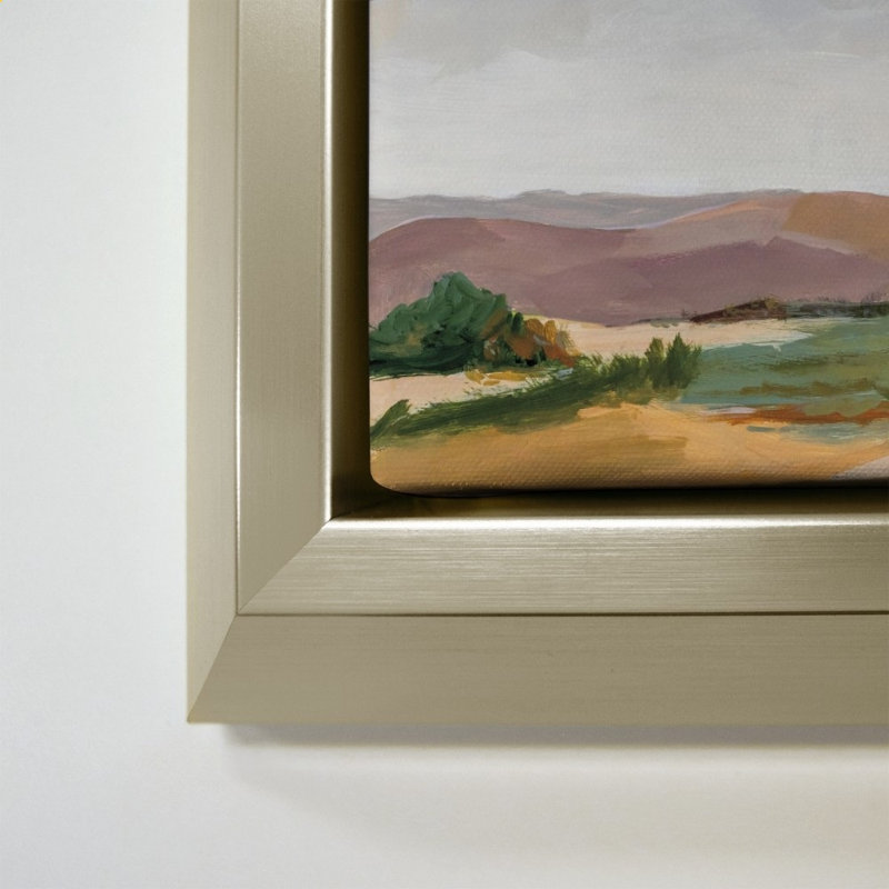 "Nature Walk II" par Pamela Munger - impression sur toile, 44" H x 34" W, Champagne