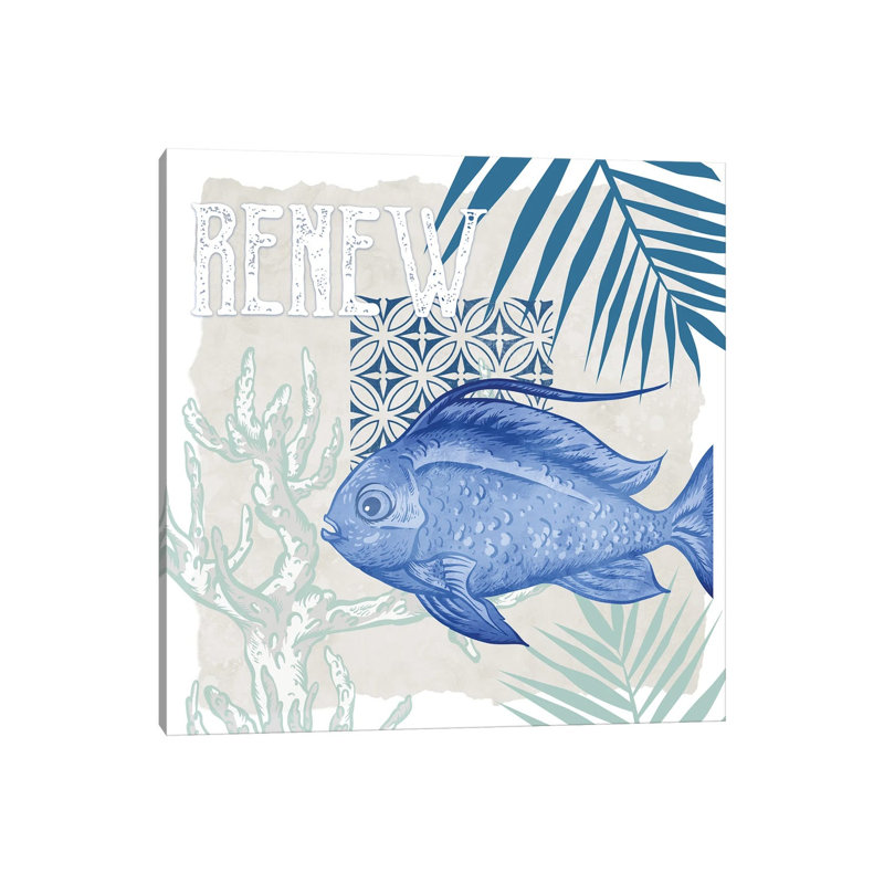 Under The Sea IV by Kimberly Allen - Wrapped Canvas Print, 45.72 cm H x 45.72 cm W x 3.175 cm D