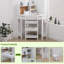 Ensemble de bureau de coin pour petits espaces, table de travail en bois avec chaise réglable, bahut, tableau de liège, porte-stylo, ensemble de bureau compact pour enfants
