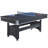 6-Ft Pool Table With Table Tennis Top - Black With Red Felt-103301773