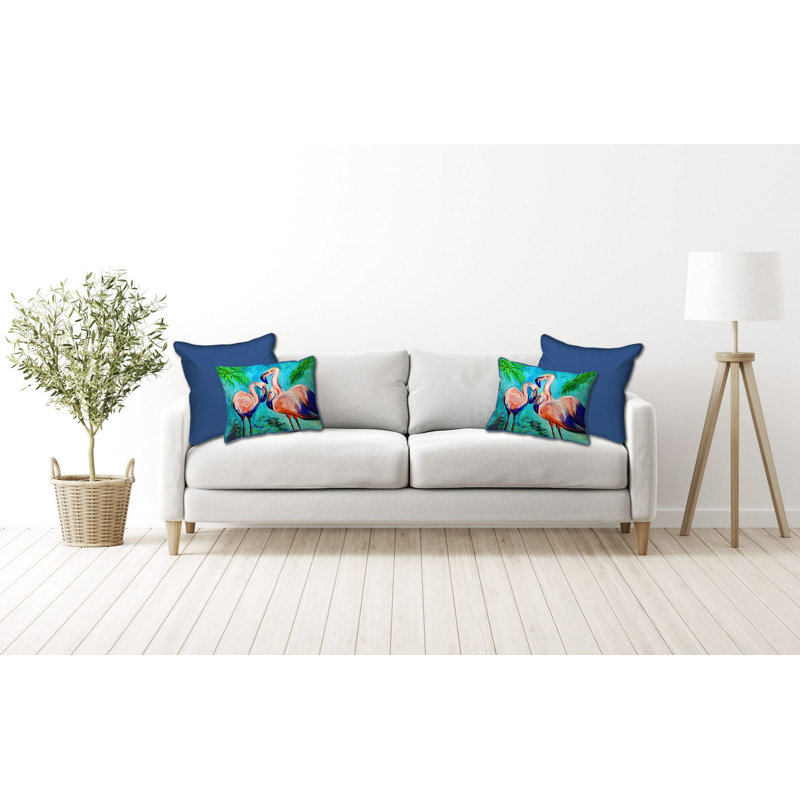 Housse et insert de coussin décoratif rectangulaire en polyester pour l'extérieur, H 16 po x l 20 po