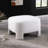 White , 28.74" L28.74" W18.5" H, No Assembly Required, Luxury Soft Texture, Modern Rounded Square Design, Multi - Functional Footrest, Extra Seat Or Decorative Piece, Medium Seat, Cushion Back,