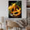 «Harvest Hues Papaya Fruit Perfection II», art mural en métal sur les fruits