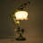20" Ceramic Rose Table Lamp With Switch