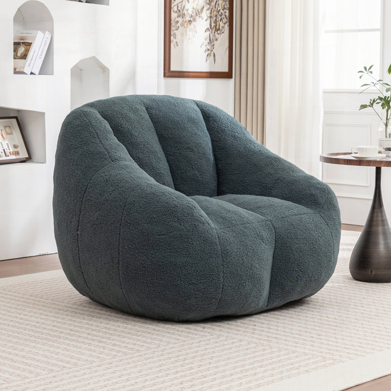 Fauteuil à billes en peluche avec accoudoirs Teddy, Ours en peluche vert