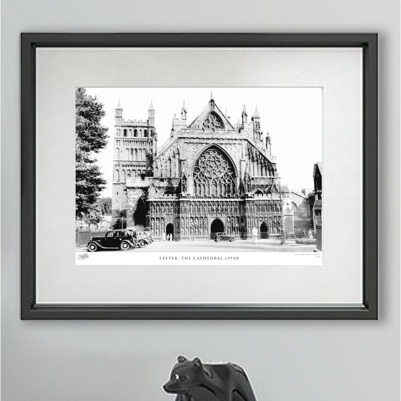 Exeter, The Cathedral C1940 - Single Picture Frame Print, 45cm H x 60cm W x 2.3cm D