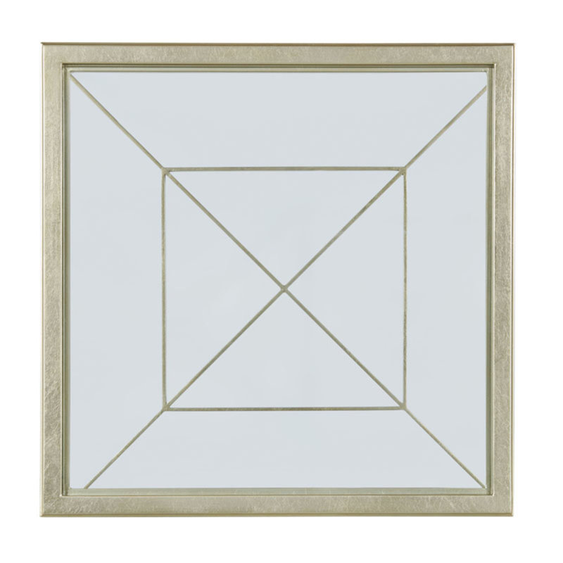 Lampe carrée Madeline, Argent argent