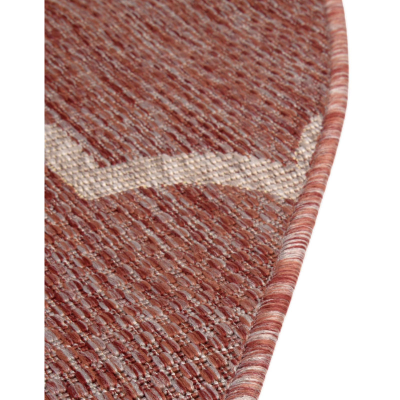 Geometric Indoor / Outdoor Rug, Round 10'8"
