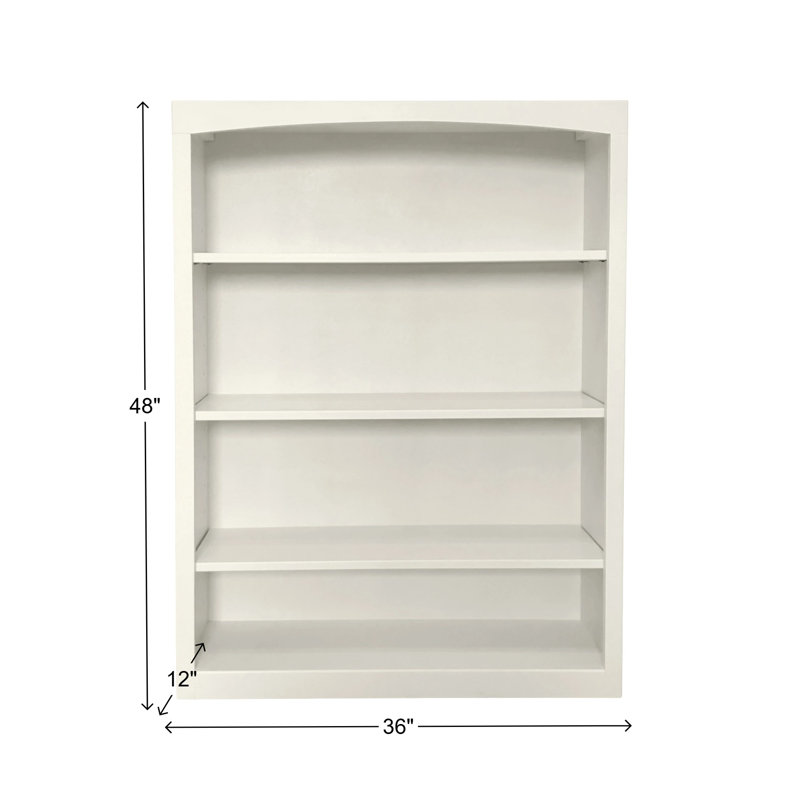 Bibliothèque classique Ossy, (4 tablettes) H 48 po x l 36 po x P 12 po, Lin blanc