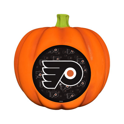 NHL Philadelphia Flyers LED 3D Logo Resin Pumpkin Decor | 10 in