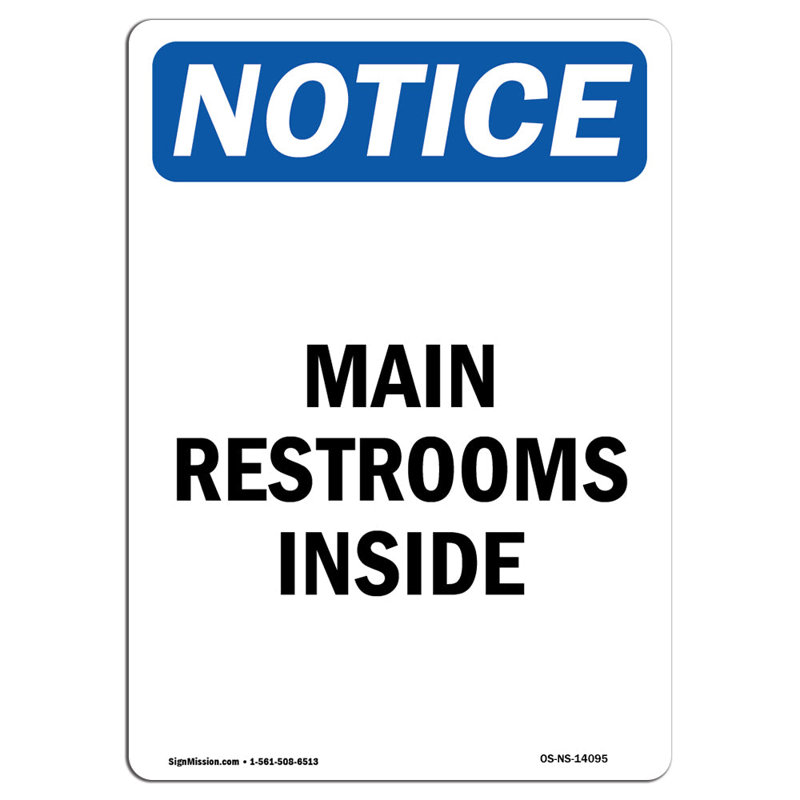 Panneau principal à l'intérieur des toilettes