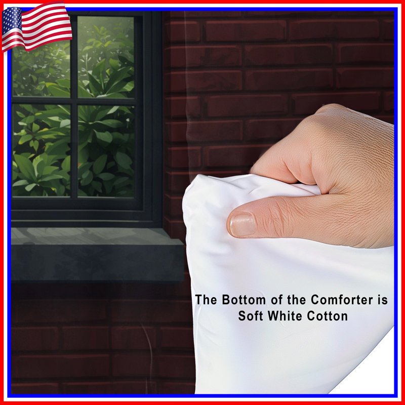 Brick Wall Window Comforter, King