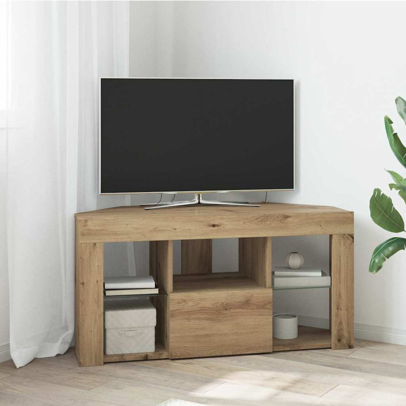 TV Stand for TVs up to 43", 50cm H x 100cm L x 40cm W, Artisan Oak