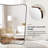 Contemporary Concave Scalloped Irregular Bathroom Vanity Mirror | Stainless Steel Frame-1107761568-1109025366