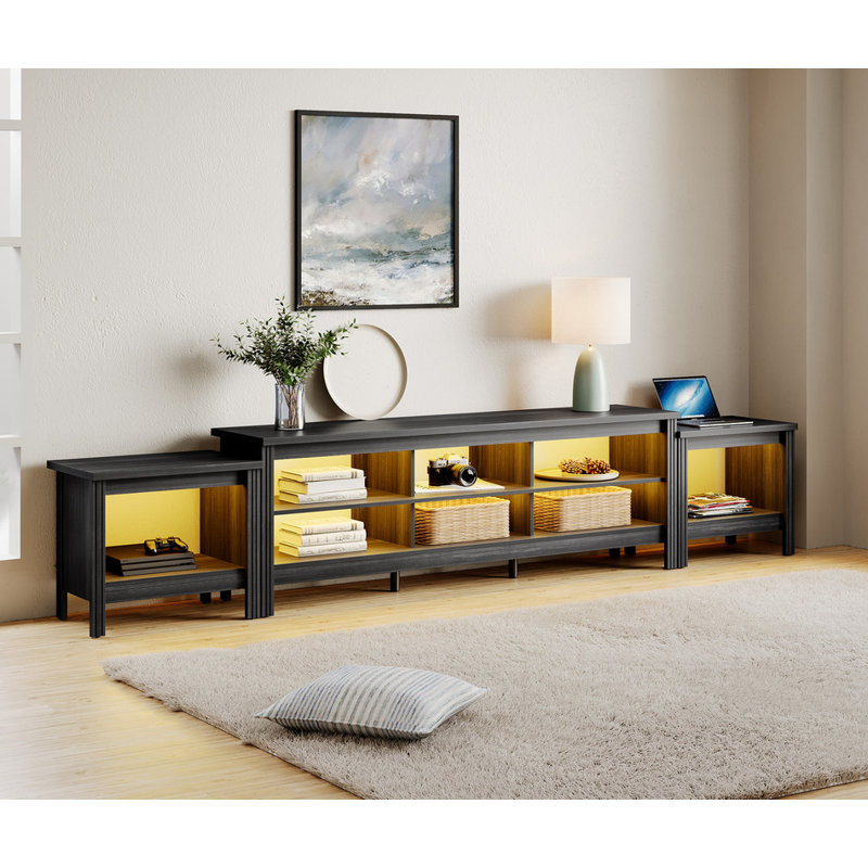 Meuble télé Ashae 117,2 po avec DEL jaune