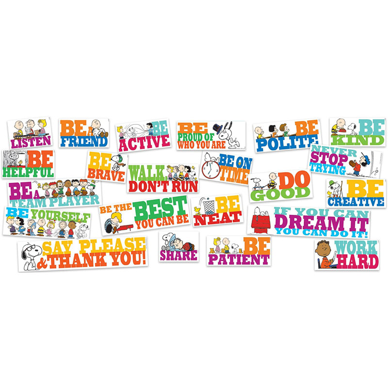 Peanuts Be The Best You Can Be Bulletin Board Set