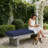 Outdoor Bench Cushion, 63x20x4 Inch, Waterproof Tufted Bench Seat Cushion For Outdoor/indoor Furniture-1255004142