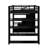 Metal Loft Bed With Storage Shelves, Cabinets And Wardrobe-35940366-35940364