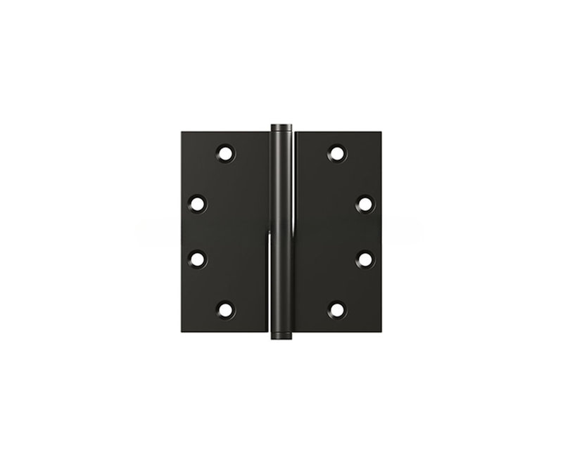 Deltana DSBLO4510B-LH Charnière carrée à décollement carré 4 po x 4 1/2 po à finition gauche bronze huilé
