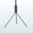Palmer Coat Rack with Hanging Bar, 6 Hooks in Grey Metal, Modern and Contemporary Style