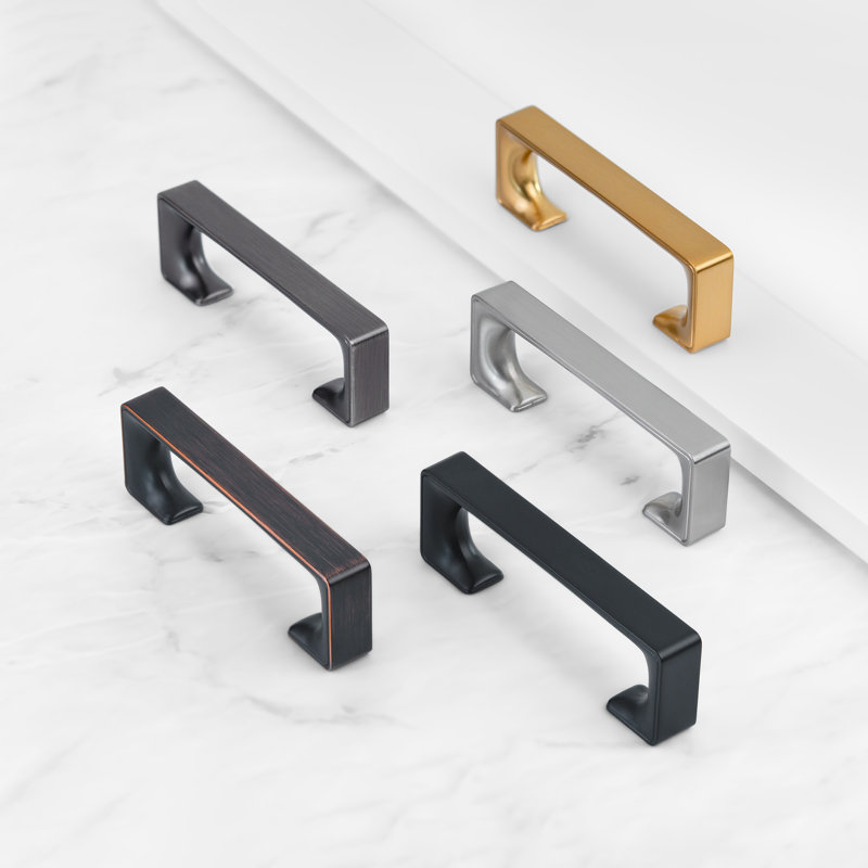 Classic Collection Square Modern Cabinet Pulls, Oil Rubbed Bronze, 5