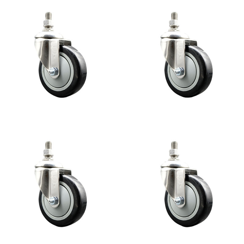 Polyurethane Casters, Black