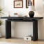 Console en placage de frêne de conception unique, de style simple et moderne, avec un plateau de table astucieux, convenant à un vestibule, un couloir, un salon, un vestibule-884412475