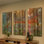 «Through The Trees» par Marmont Hill - Ensemble de 3 toiles tendues