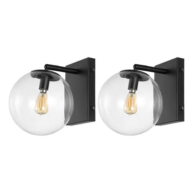 Ackworth Armed Sconce, Black