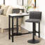 Lorely Swivel Adjustable Height Bar Stool with Steel Frame-275703785