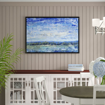 « lointain vista », peinture sur toile