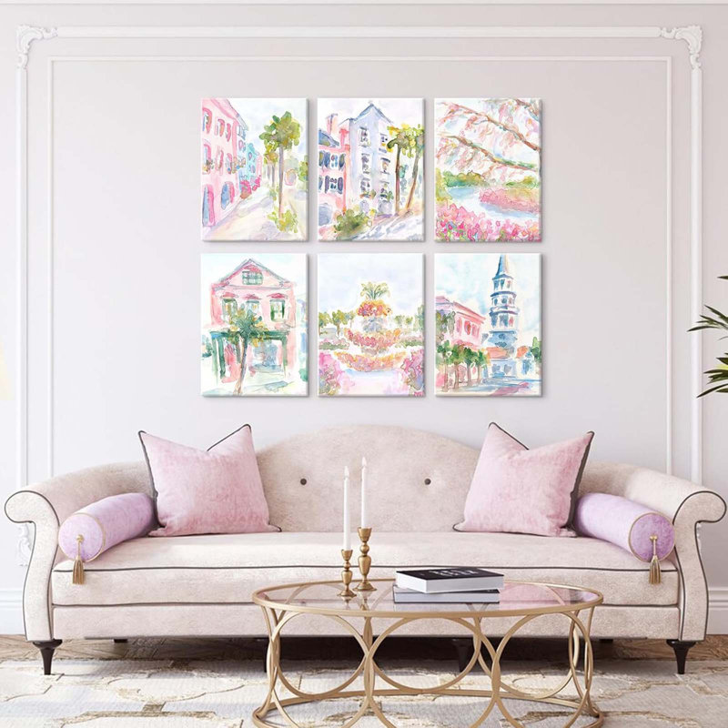 6 Piece Wrapped Canvas Print