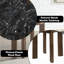 Table de bout Estella avec plateau en marbre