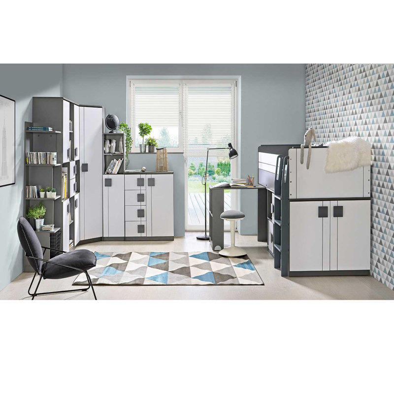 Alexssa 1 Door Manufactured Wood Wardrobe