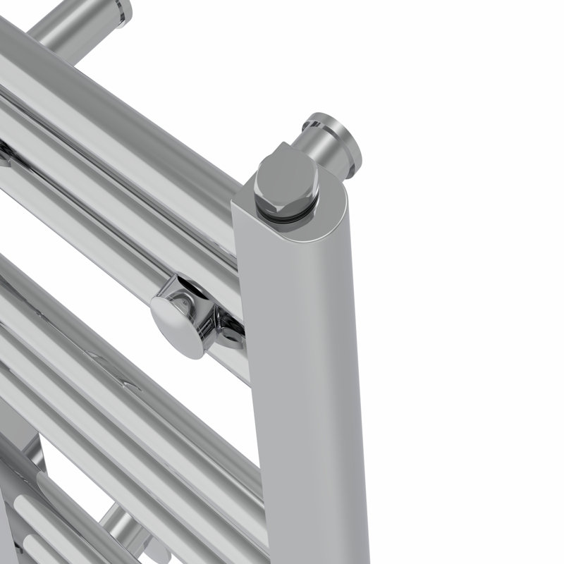 Didama Straight Towel Rail Heated Towel Rails, Chrome, 60cm H x 30cm W x 3cm D