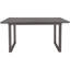 Ensemble de salle à manger en bois massif 6 pièces avec table rectangulaire et 4 chaises avec banc