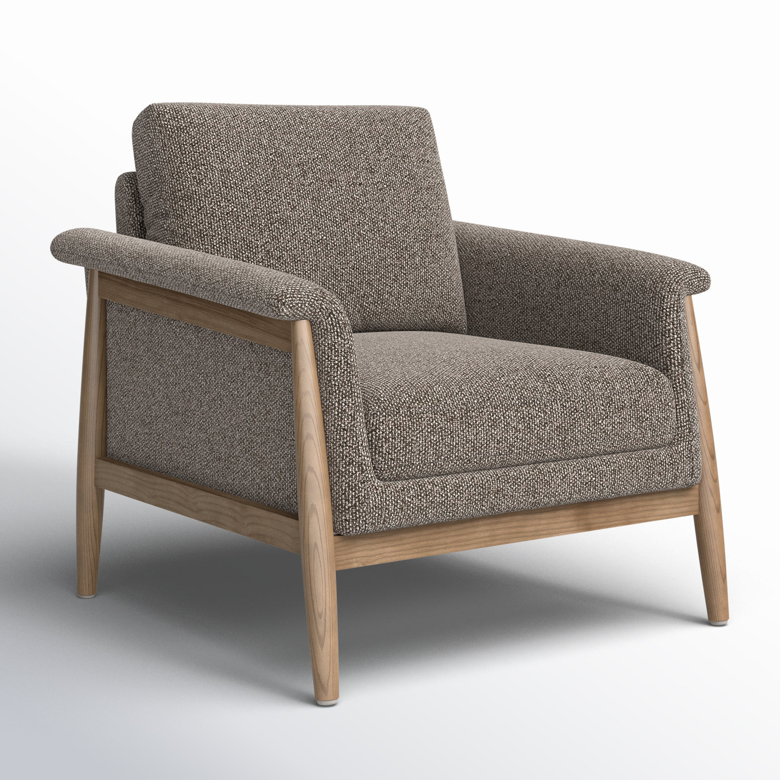 Minetta Armchair, Gellar Earth Tweed