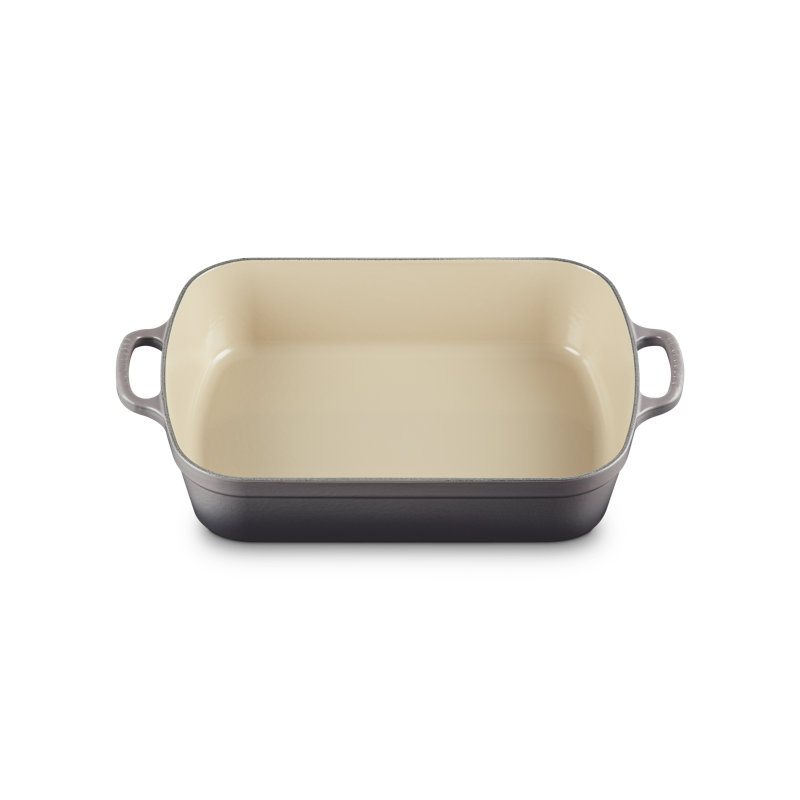 Le Creuset Signature Enameled Cast Iron Roaster, Oyster, 5.25 qt.