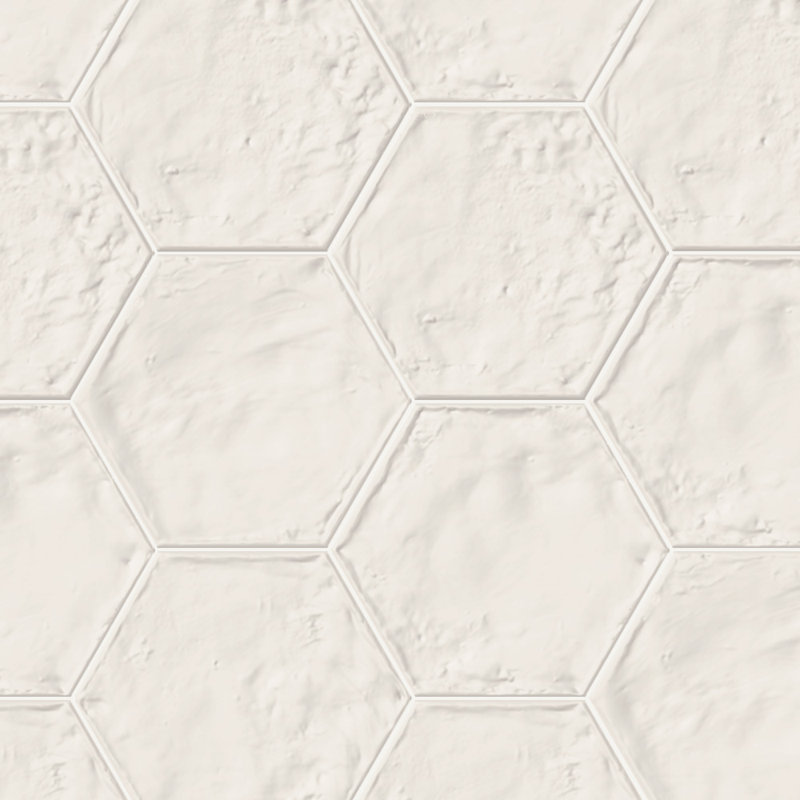 Autumn Essentials 7X8 Hexagon Antracite, White