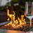 Jiron Square Steel Propane Fire Pit with Lid