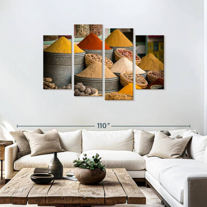 Yarlin Moroccan Souk Spices, 48" H x 75" W