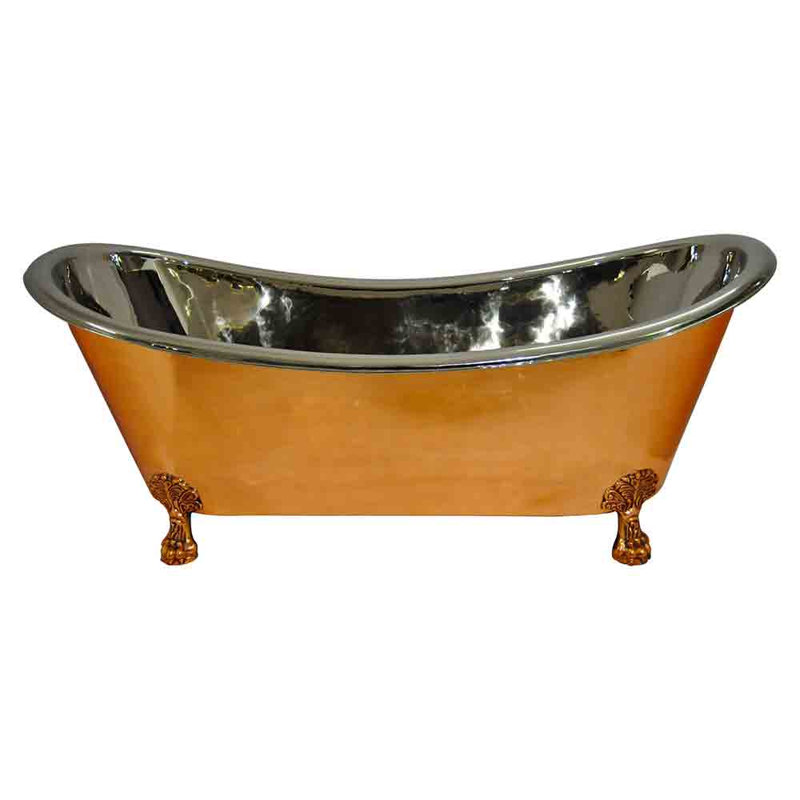 1828mm x 762mm Freestanding Soaking Copper Bathtub