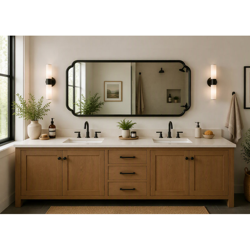 Miroir mural Glenby, Black