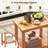  2PCS Outdoor Acacia Wood Side Table 2-Tier Patio End Table w/ Slatted Tabletop-285198109