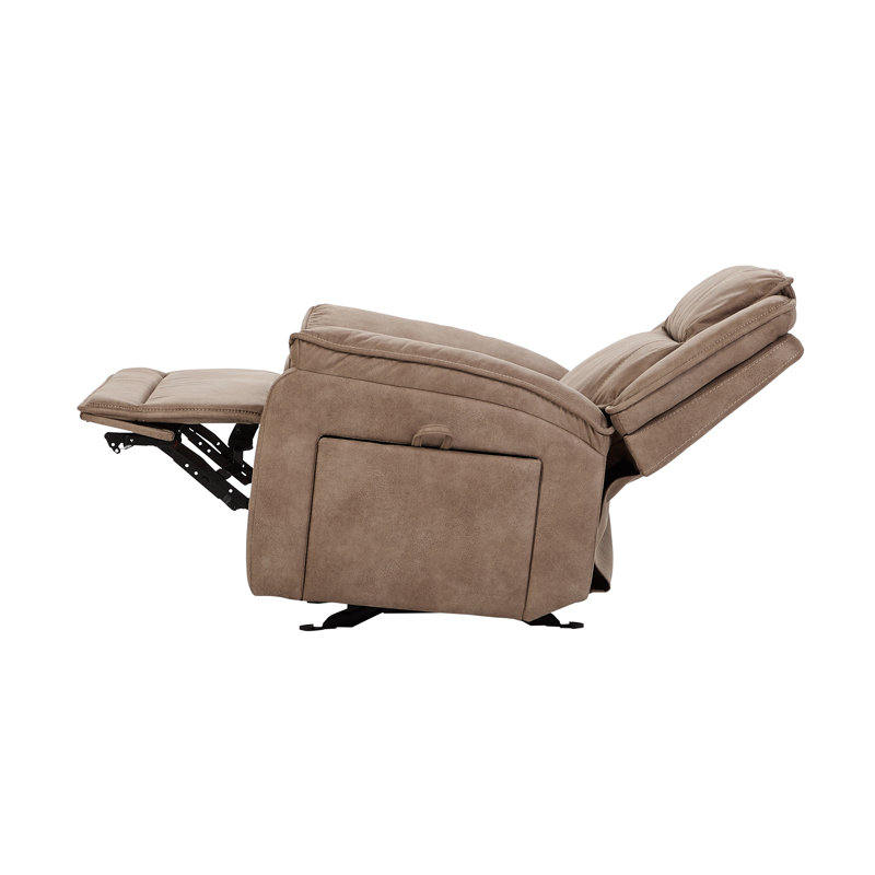 Fauteuil inclinable électrique oscillant Hochstetler, Derby Fauve, Derby fauve