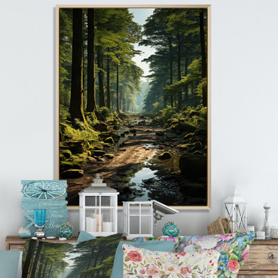 «Forest Enchanted Woods Earthy», impressions sur toile
